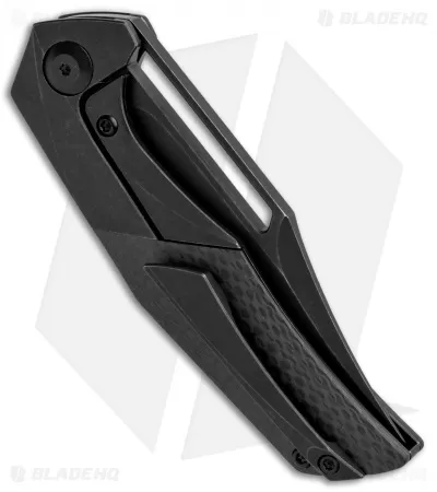 APurvis Blades Primordial Frame Lock Knife Ti/Carbon Fiber (3.25" Black SW) 3 APurvis Blades Primordial Frame Lock Knife Ti/Carbon Fiber (3.25" Black SW) - Image 3