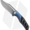 APurvis Blades Primordial Knife Blue Ti/Carbon Fiber (3.25" Bead Blast)