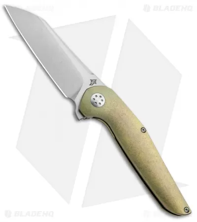 APurvis Blades Progeny Gold Titanium Frame Lock Flipper Knife (3.25" Stonewash) 1 APurvis Blades Progeny Gold Titanium Frame Lock Flipper Knife (3.25" Stonewash)