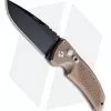 Hogue Knives EX-A03 Automatic Drop Point Knife Brown (3.5" Black Plain) 34333