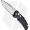 Hogue Knives EX-A01 Drop Point Automatic Knife Black Aluminum (3.5" Stonewash)