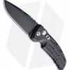 Hogue Knives EX-A01 Automatic Knife Drop Point Black Aluminum (4" Black)