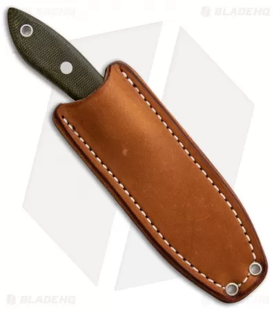 Bark River Adventurer Persian Fixed Blade Green Canvas Micarta (3.3" Satin) 3 Bark River Adventurer Persian Fixed Blade Green Canvas Micarta (3.3" Satin) - Image 3