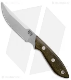 Bark River Adventurer Persian Fixed Blade Green Canvas Micarta (3.3" Satin)