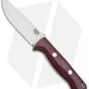 Bark River Bravo 1 Fixed Blade Knife Burgundy Canvas Micarta (4.25" 3V)