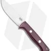 Bark River Bravo 1 Field Fixed Blade Knife Burgundy Canvas Micarta (4.25" Satin)