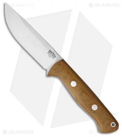 Bark River Bravo 1 Field Fixed Blade Knife Natural Canvas Micarta (4.25" Satin) 1 Bark River Bravo 1 Field Fixed Blade Knife Natural Canvas Micarta (4.25" Satin)