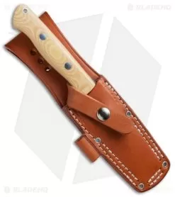 Bark River Bravo 1.25 LT Fixed Blade Knife Antique Ivory Micarta (5" CPM-3V) -Knife Shop Bark River Bravo 1.25 LT Antique Ivory Micarta BA07129MAI BHQ 66416 jr sheath