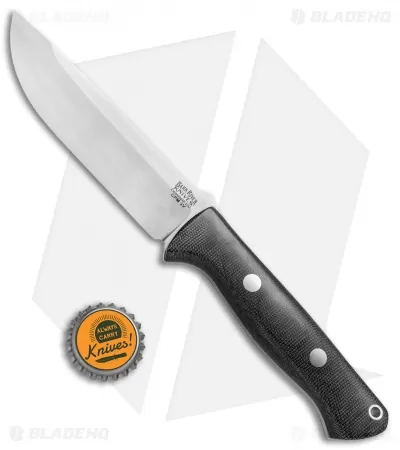 Bark River Bravo 1.25 LT Fixed Blade Knife Black Canvas Micarta (5" CPM-3V) 4 Bark River Bravo 1.25 LT Fixed Blade Knife Black Canvas Micarta (5" CPM-3V) - Image 4