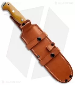 Bark River Bravo Crusader Hunting Fixed Blade Knife Natural Micarta (8.5" Satin) 6 Bark River Bravo Crusader Hunting Fixed Blade Knife Natural Micarta (8.5" Satin) -Knife Shop Bark River Bravo Crusader 3V Mil Spec Natural Canvas BA07324MNC BHQ 92474 jr sheath