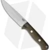 Bark River Bravo Vortex Rampless Fixed Blade Knife Green Micarta (5.5" A-2)
