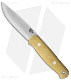 Bark River Bushcrafter II Fixed Blade Knife Antique Ivory Micarta (4.5" CPM-3V)