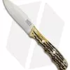 Bark River Canadian Special Fixed Blade Knife Antiqued Stag (4" A2 Satin)