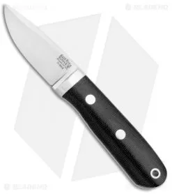 Bark River City Knife Black Micarta Fixed Blade Knife (2.5" Satin Elmax)