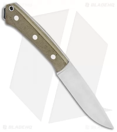 Bark River Fox River Fixed Blade Knife Green Canvas Micarta (4" CPM-3V) 2 Bark River Fox River Fixed Blade Knife Green Canvas Micarta (4" CPM-3V) - Image 2
