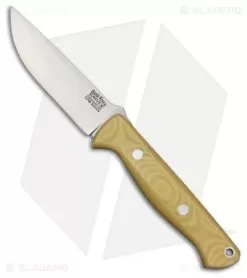Bark River Gunny Bravo Fixed Blade Knife Ivory Micarta (3.75" CPM-S35VN Satin)