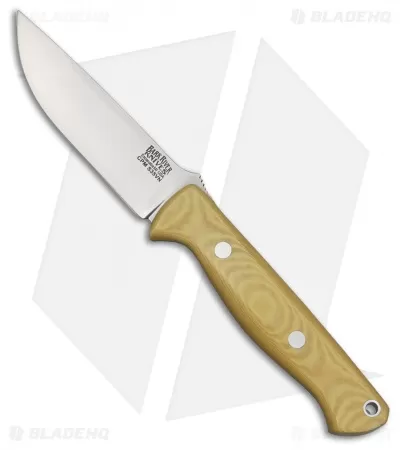 Bark River Gunny Bravo Fixed Blade Knife Ivory Micarta (3.75" CPM-S35VN Satin) 1 Bark River Gunny Bravo Fixed Blade Knife Ivory Micarta (3.75" CPM-S35VN Satin)