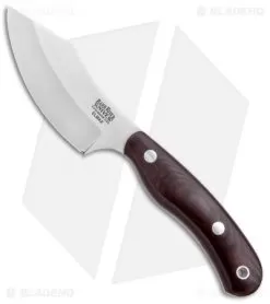 Bark River JX6 Companion Fixed Blade Knife Burgundy Canvas Micarta (3.5" Elmax)
