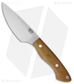 Bark River Kalahari Bushman II Fixed Blade Natural Canvas Micarta (4.25" Satin)
