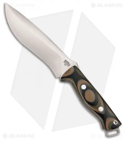 Bark River Knives Bravo Strike Force Knife Tan Camo G-10 (6.75" Satin) 1 Bark River Knives Bravo Strike Force Knife Tan Camo G-10 (6.75" Satin)