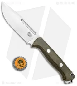 Bark River Squad Leader Fixed Blade Knife Green Micarta (4.6" Satin 3V) 7 Bark River Squad Leader Fixed Blade Knife Green Micarta (4.6" Satin 3V) -Knife Shop Bark River Squad Leader II Green Micarta Satin BA07222MGC BHQ 97455 jr bottlecap
