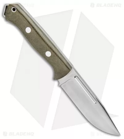 Bark River Squad Leader Fixed Blade Knife Green Micarta (4.6" Satin 3V) 2 Bark River Squad Leader Fixed Blade Knife Green Micarta (4.6" Satin 3V) - Image 2