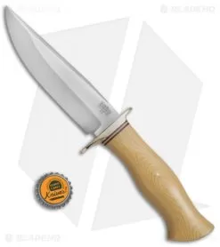 Bark River Vest Pocket Bowie A Fixed Blade Knife Ivory Micarta (5.375" Satin) -Knife Shop Bark River Vest Pocket Bowie A Micarta Ivory BA09113MAI BHQ 52829 jr bottlecap