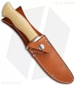Bark River Vest Pocket Bowie A Fixed Blade Knife Ivory Micarta (5.375" Satin) -Knife Shop Bark River Vest Pocket Bowie A Micarta Ivory BA09113MAI BHQ 52829 jr sheath