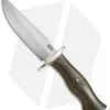 Bark River Vest Pocket Bowie C Fixed Blade Knife Green Micarta (5.375" Satin)