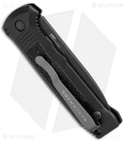 Benchmade 4400BK Casbah Automatic Knife Black Grivory (3.4" Black) -Knife Shop Benchmade 4400 Casbah Black Grivory Black 4400BK BHQ 51630 jr side
