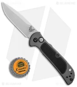 Benchmade 9750 Mini Coalition Automatic Knife Gray Al/Black G-10 (2.9" Satin) -Knife Shop Benchmade 9750 Mini Coalition gray al black G10 satin BHQ 75501 er bottlecap 2