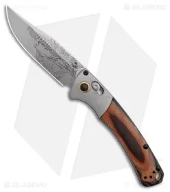 Benchmade Artist Series Mini Crooked River Elk AXIS Lock Knife (3.4" SW S30V)
