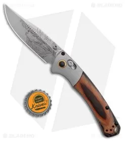 Benchmade Artist Series Mini Crooked River Elk AXIS Lock Knife (3.4" SW S30V) -Knife Shop Benchmade ARtist Series Mini Crooked River Knife Bull Elk BHQ 174396 jr bottlecap