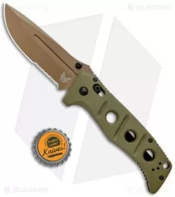 Benchmade Adamas AXIS Lock Knife Olive G-10 (3.8" FE Serr) 275SFE-2 -Knife Shop Benchmade Adamas AXIS Lock Olive G 10 FE Serr 275SFE 2 BHQ 118563 jr bottlecap