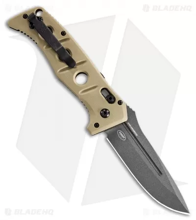 Benchmade Adamas Automatic Knife Desert Tan G-10 (3.8" Gray) 2750GY-3 2 Benchmade Adamas Automatic Knife Desert Tan G-10 (3.8" Gray) 2750GY-3 - Image 2