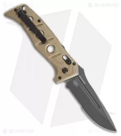 Benchmade Adamas Automatic Knife Desert Tan G-10 (3.8" Gray Serr) 2750SGY-3 -Knife Shop Benchmade Adamas Automatic Knife Desert Tan G 10 3.8 Gray Serr 2750SGY 3 BHQ 118567 LS Back