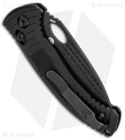 Benchmade Aileron AXIS Lock Knife Black G-10 (3.45" Black Serr) 737SBK -Knife Shop Benchmade Aileron AXIS Lock Black G 10 Black Serr 737SBK BHQ 88739 jr side