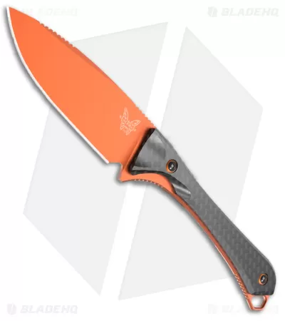 Benchmade Altitude Fixed Blade Knife Orange Cerakote W/ CF 15201OR 1 Benchmade Altitude Fixed Blade Knife Orange Cerakote W/ CF 15201OR