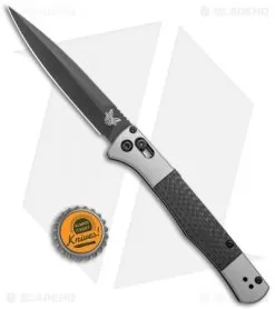 Benchmade Auto Fact AXIS Lock Knife Aluminum/CF (4" Black DLC) 4170BK -Knife Shop Benchmade Auto Fact AXIS Lock Aluminum CF Black DLC 4170BK BHQ 118572 jr bottlecap