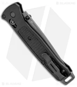Benchmade Bailout AXIS Lock Knife Black Grivory (3.38" Gray) 537GY -Knife Shop Benchmade Bailout AXIS Lock Black Grivory Gray 537GY BHQ 96360 jr side