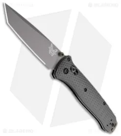 Benchmade Bailout AXIS Lock Knife Black Aluminum (3.4" Gray) 537GY-03