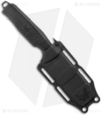 Benchmade H2O Fixed Blade Dive Knife Black Santoprene (3.5" Black Serr) 3 Benchmade H2O Fixed Blade Dive Knife Black Santoprene (3.5" Black Serr) - Image 3