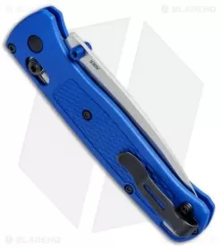 Benchmade Bugout AXIS Lock Pocket Knife Blue (3.24" Satin) 535 -Knife Shop Benchmade Bugout AXIS Blue Satin 535 BHQ 74149 jr side