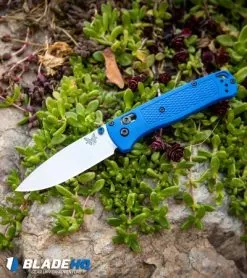 Benchmade Bugout AXIS Lock Pocket Knife Blue (3.24" Satin) 535 -Knife Shop Benchmade Bugout AXIS Lock Knife Blue Satin 535 BHQ74149 kp rock green shrub web