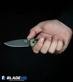 Benchmade Bugout AXIS Lock Pocket Knife Blue (3.24" Satin) 535 -Knife Shop Benchmade Bugout AXIS Lock Knife Ranger Green Gray 535GRY 1 BHQ 83828 kp in hand web