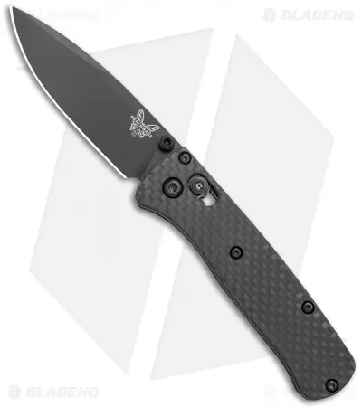Flytanium Carbon Fiber Scales + Benchmade Mini Bugout Knife (2.8" Black) 1 Flytanium Carbon Fiber Scales + Benchmade Mini Bugout Knife (2.8" Black)
