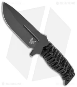 Benchmade Fixed Adamas Fixed Blade Knife Black (4.2" Black) 375BK-1 8 Benchmade Fixed Adamas Fixed Blade Knife Black (4.2" Black) 375BK-1 -Knife Shop Benchmade Fixed Adamas Black Paracord Black BHQ 118579 jr
