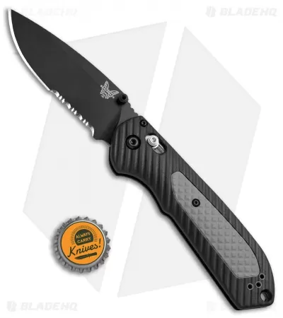 Benchmade Freek AXIS Lock Knife Black/Gray (3.6" Black Serr) 560SBK 4 Benchmade Freek AXIS Lock Knife Black/Gray (3.6" Black Serr) 560SBK - Image 4
