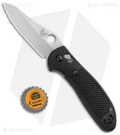 Benchmade Griptilian AXIS Lock Knife Black (3.45" Satin) 550-S30V -Knife Shop Benchmade Griptilian AXIS Lock Black Satin 550 S30V BHQ 3609 jr bottlecap
