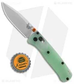 Flytanium Crossfade Jade G-10 + Benchmade Mini Bugout Knife (3" Satin) -Knife Shop Benchmade Mini Bugout Knife Flytanium Crossfade Jade G 10 Satin BHQ 153421 jr bottlecap